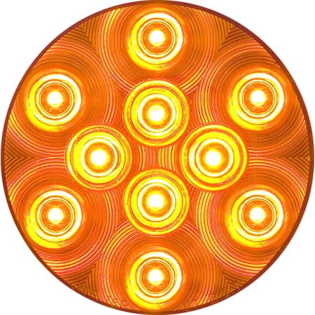 Optronics 10-Led 4in. Yellow Grommet Mount Parking/Turn Signal STL43AB